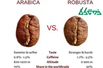 تفاوت قهوه‌ عربیکا و روبوستا